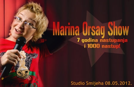 Tisućiti Stand up nastup Marine Orsag uz after party za 7 godina nastupanja