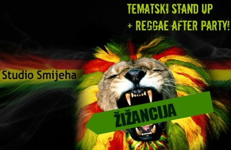 Tematska Stand up večer komedije 'Žižancija' uz Reggae after party