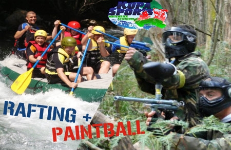 Rafting, kayaking ili canoeing na Kupi i paintball u adrenalinskom parku KUPA SPORTS
