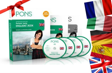 Idealan poklon za predstojeće blagdane - PONS komunikacijski jezični paket, sa dost...