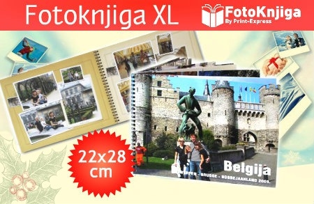 Dizajn i izrada velike XL fotoknjige studija PRINT EXPRESS za samo 99 kuna