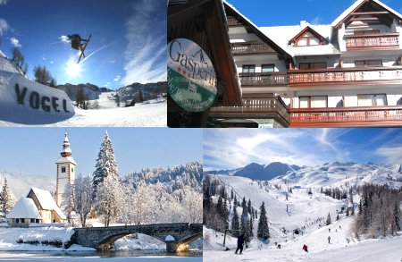 Smje&scaron;taj u hotelu GA&Scaron;PERIN na Bohinjskom jezeru i skijanje na Vogelu, za 2 osobe...