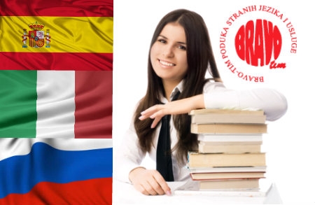 Individualni tečaj talijanskog, &scaron;panjolskog ili ruskog jezika uz BRAVO TIM predavač...