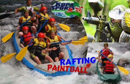 Rafting, kayaking ili canoeing na Kupi i paintball u adrenalinskom parku KUPA SPORTS