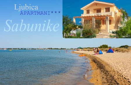 Zadarska rivijera, Sabunike - 3 dana za do 4 osobe u apartmanima LJUBICA***