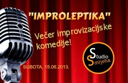 Večer improvizacijske komedije u STUDIJU SMIJEHA &ndash; 2 ulaznice po cijeni jedne