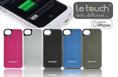 Le Touch Plato &ndash; za&scaron;titna maska s dodatnom baterijom za iPhone 4/4S i 2 bumpera u b...