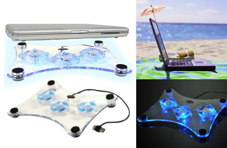 Laptop Cooler ili hladnjak za laptop, sa 3 ventilatora i USB portom, za samo 59 kuna