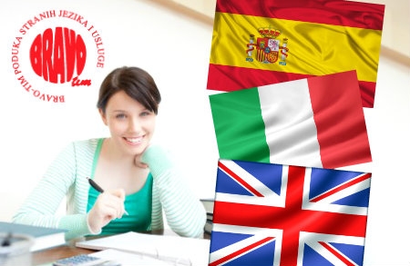 Individualni tečaj talijanskog, &scaron;panjolskog ili engleskog jezika uz BRAVO TIM preda...